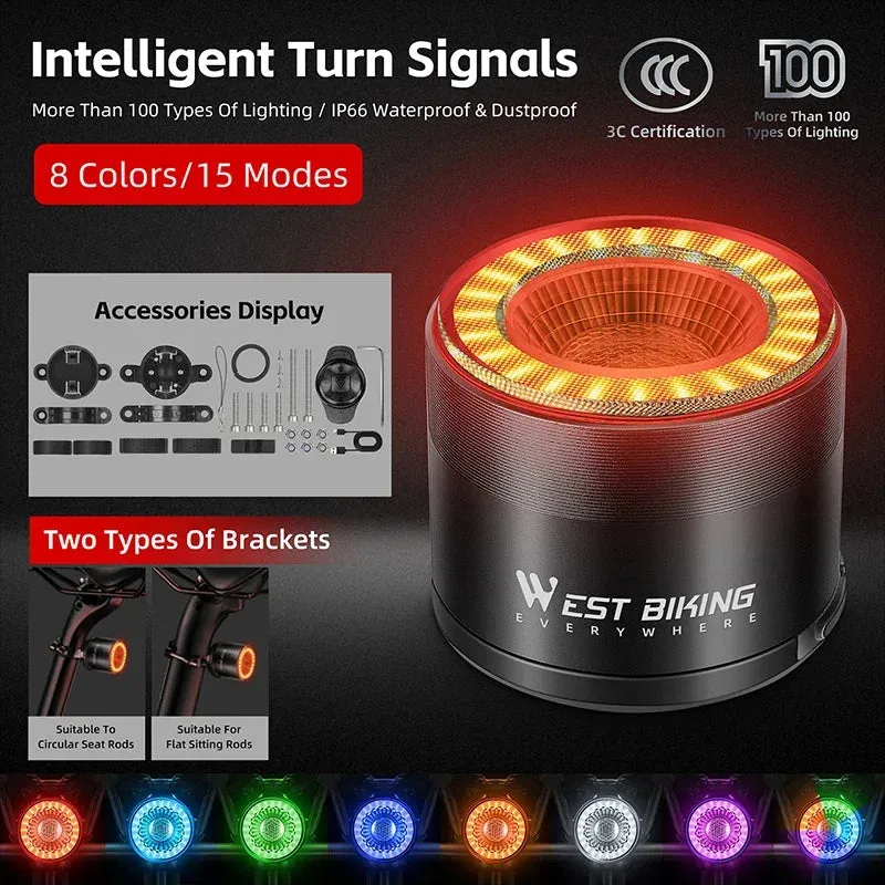 LumenX SmartGlow Wireless Rear Bike Light