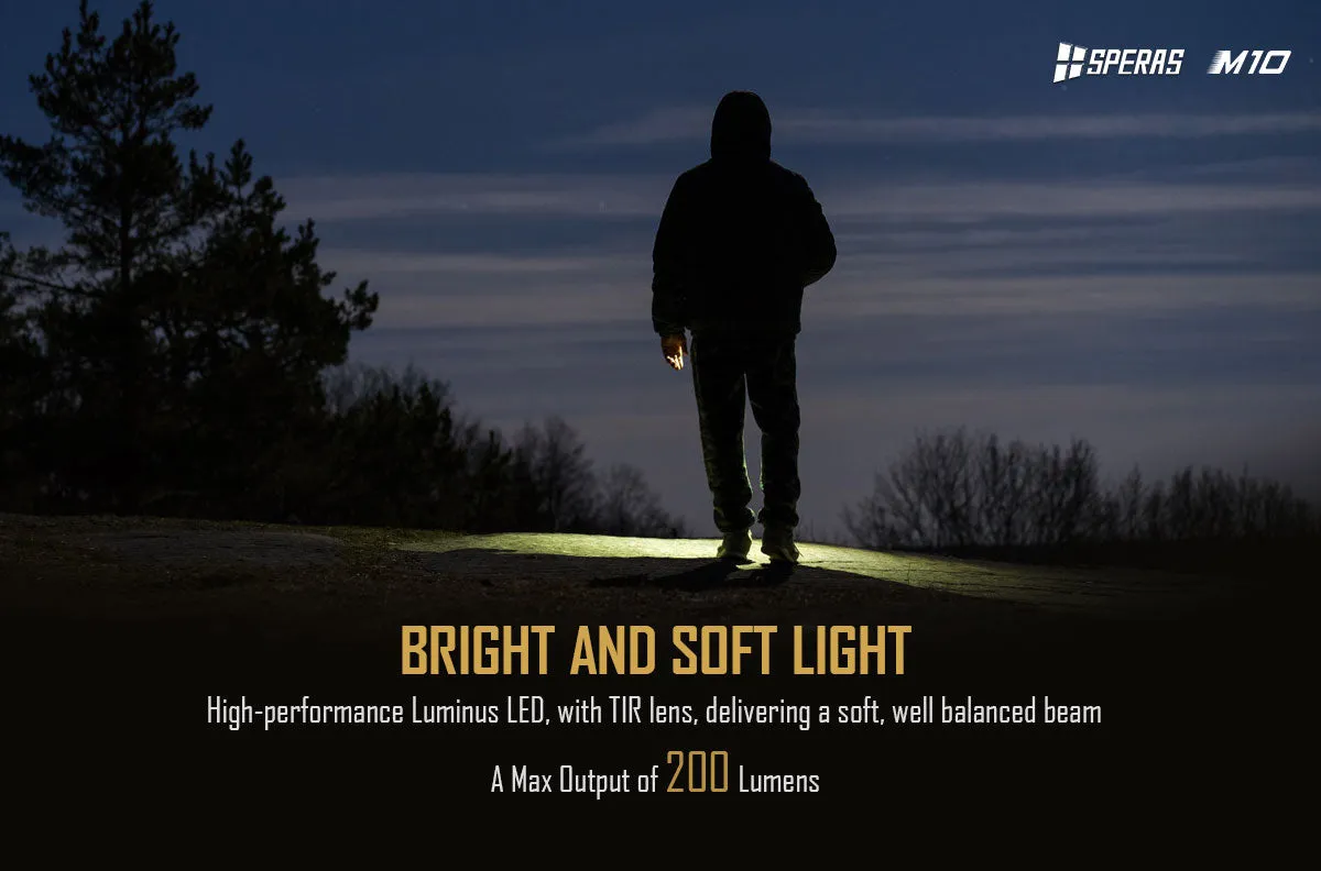 M10 (Black) - 200 lumens