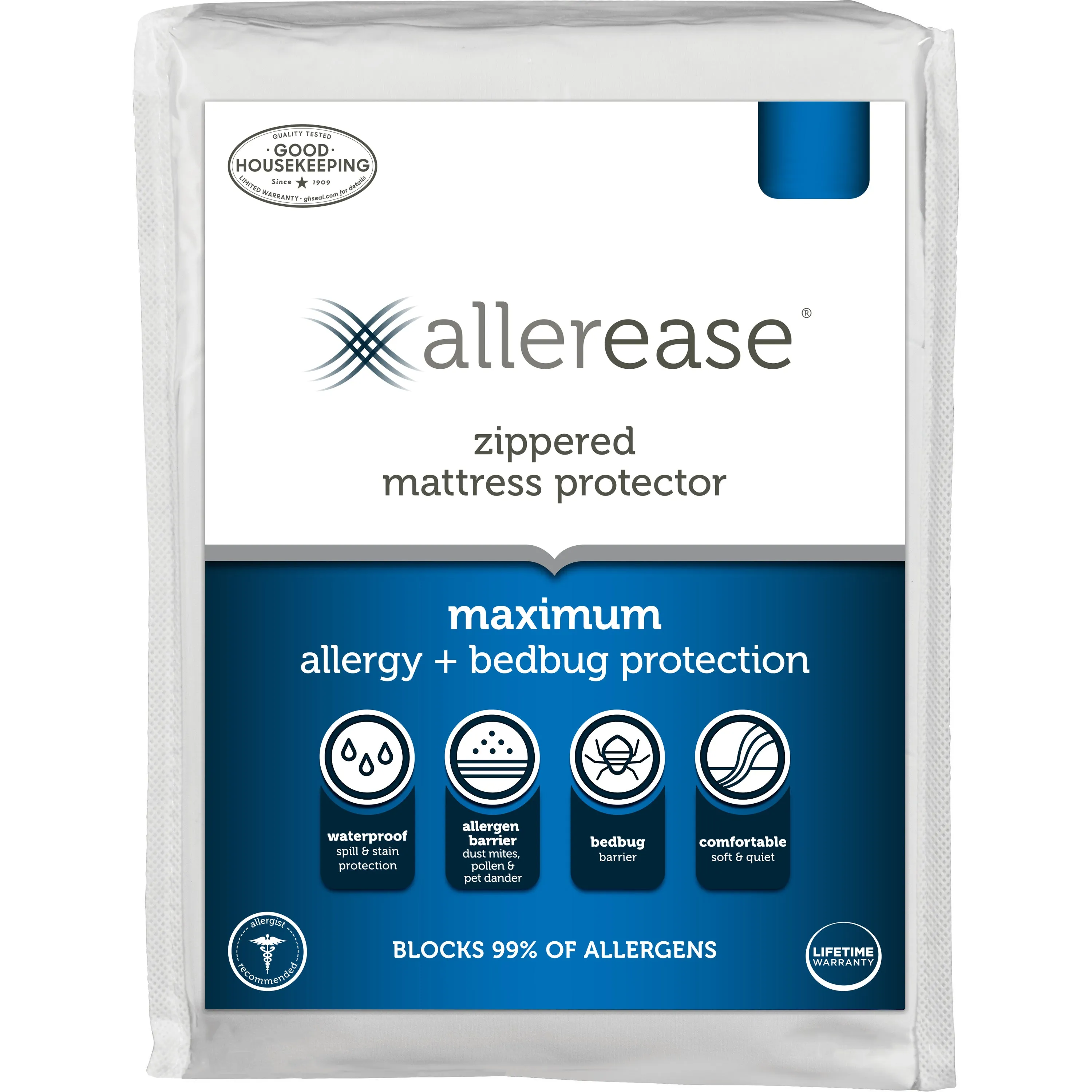 Maximum Allergy   Bed Bug Protection Mattress Protector