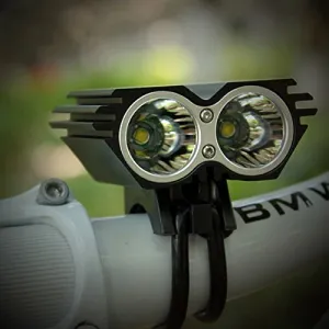 Nestling X2 CREE XM-L U2 LED Rechargeable Waterproof 5000Lm Black Bicycle Bike light headlamp   1x Free 5 LED tail light with Install Holder   Charger Battery