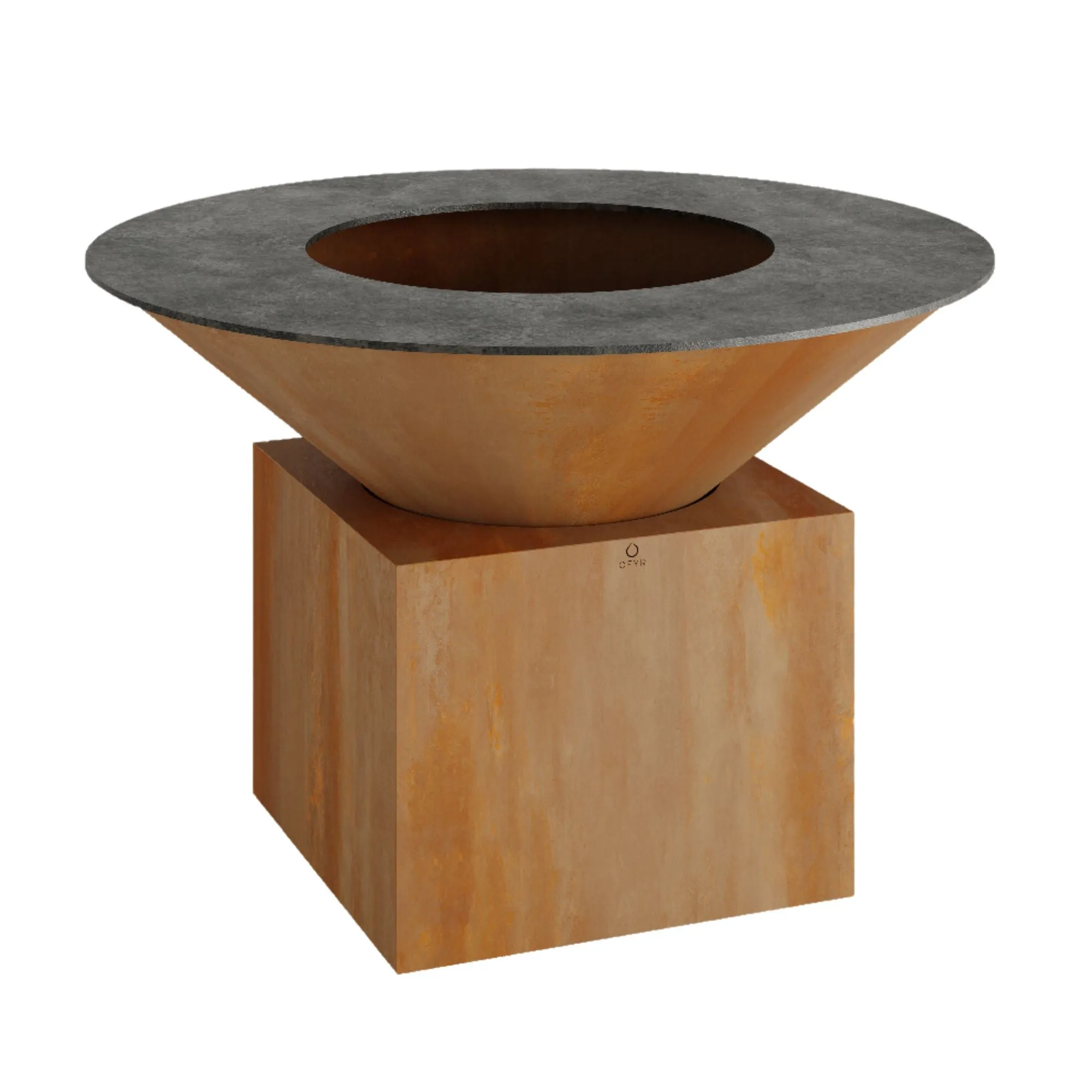 OFYR O-XL XL Corten Steel 150 Freestanding Open Fire Grill