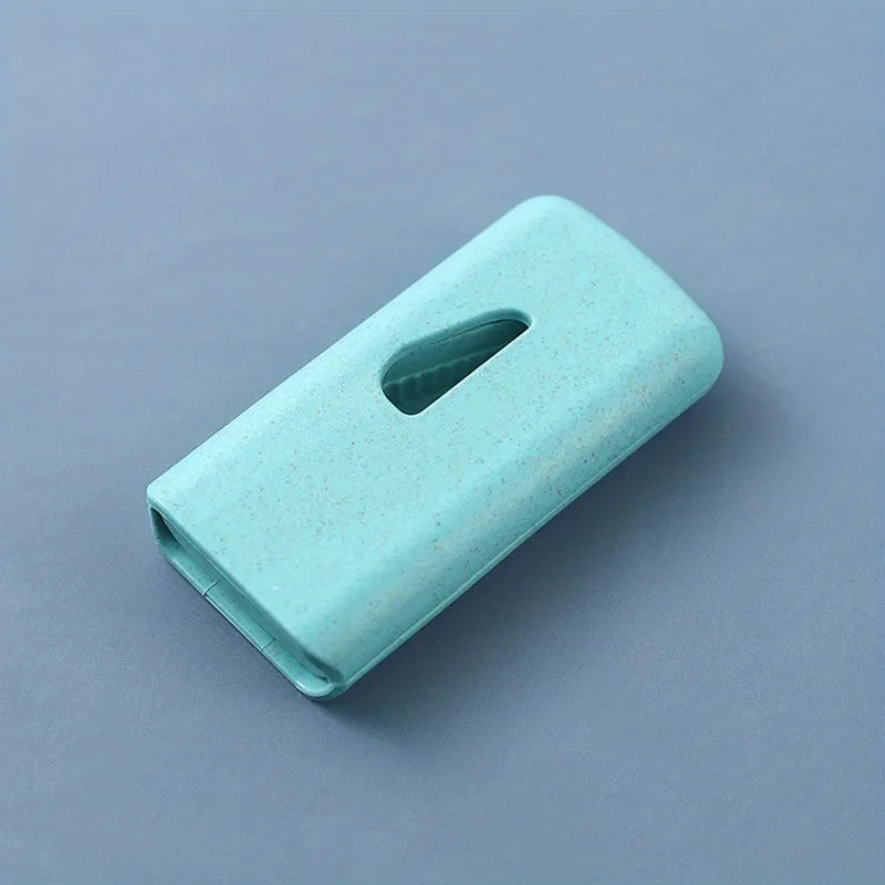 Portable Pill Cutter with Medicine Storage  Easy Rectangular Pill Splitter
