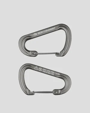 Sea to Summit Accessory Carabiner - 2 Pack Large - Silver