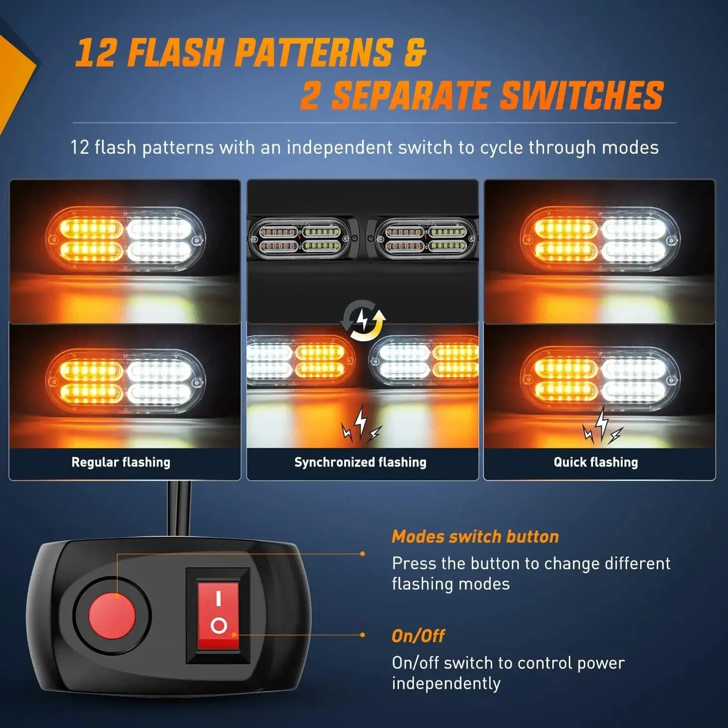 Surface Mount Led Strobe Light Kit (4 Pcs)