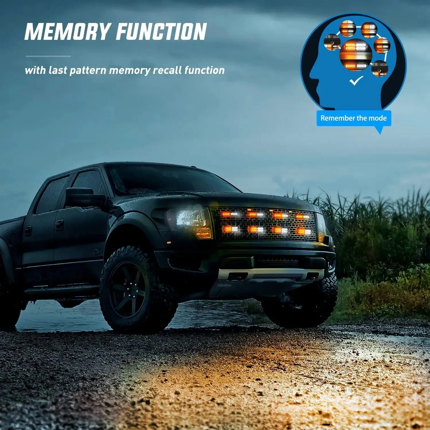 Surface Mount Led Strobe Light Kit (8 Pcs)