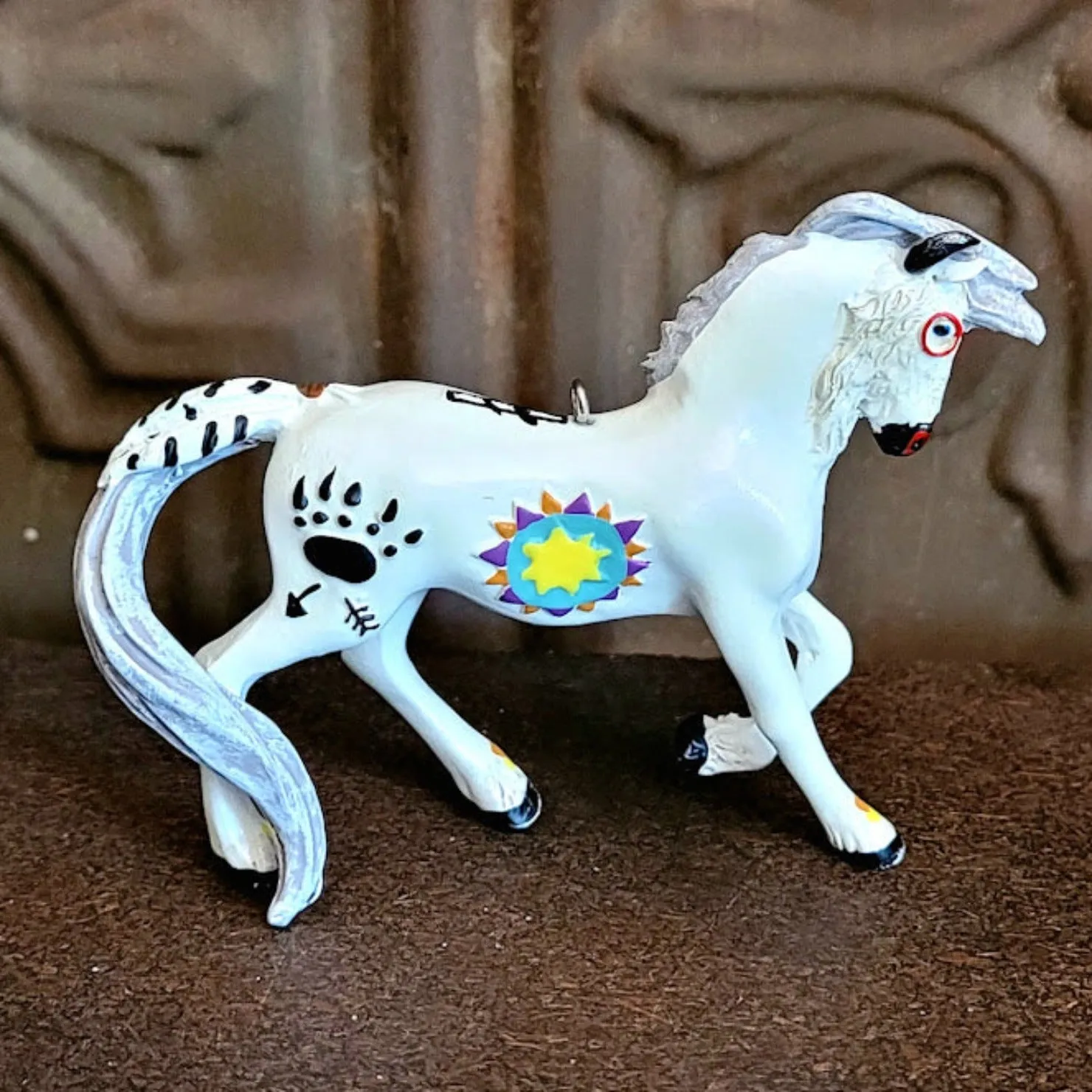 Trail of Painted Ponies Tatanka Ska Ornament by Artist Crystal Snow GF-0100
