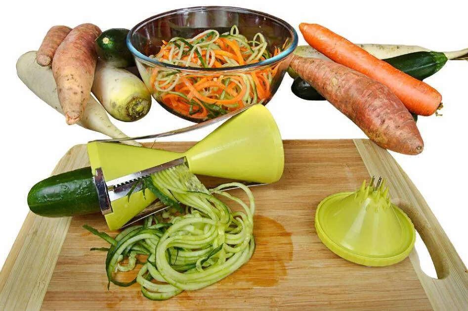 Vegetable Spiralizer Slicer Twister Handheld Spiral Cutter Fruit Grater Cooking Tools Spaghetti Pasta Kitchen Gadget
