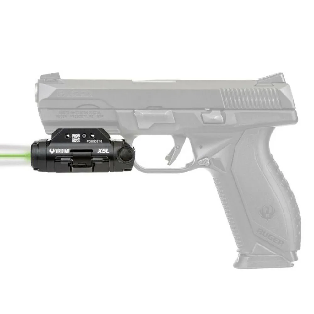 Viridian Weapon Technologies X5L Gen 3 Weapon Light 500 Lumen with Green Laser Sight